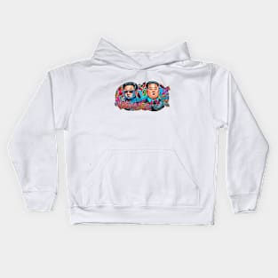 Kim Jong Un graffiti art Kids Hoodie